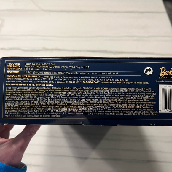 Ralph Lauren Barbie Doll Bloomingdale’s Limited Edition- 1996 release- Opened - Picture 6 of 13